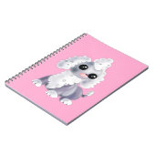 Petit Cahier Rose Chiot - Vos Couleurs - Texte (Côté gauche)