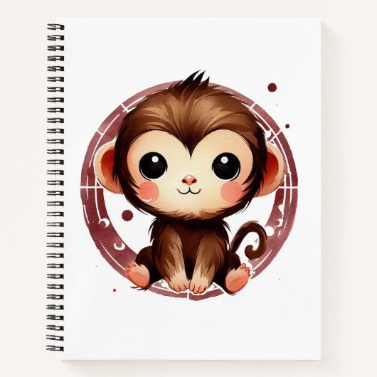 Petit cahier spirale singe (Devant)