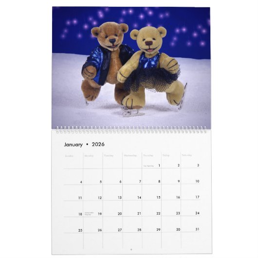Petit calendrier 2011 d'ours (Jan 2026)
