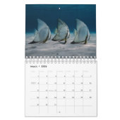 Petit Calendrier de deux pages, blanc (Mar 2026)