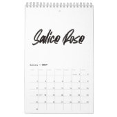 Petit Calendrier d'une page, blanc (Jan 2027)