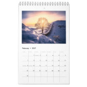 Petit Calendrier d'une page, blanc (Feb 2027)