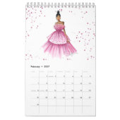 Petit Calendrier d'une page, blanc (Feb 2027)
