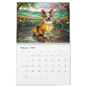 Petit calendrier en verre de chien (Feb 2027)