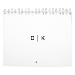 Petit calendrier sur deux pages, blanc