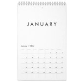 Petit Calendrier vierge - Vous Pouvez Le Personnal (Jan 2026)