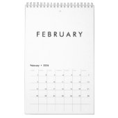Petit Calendrier vierge - Vous Pouvez Le Personnal (Feb 2026)