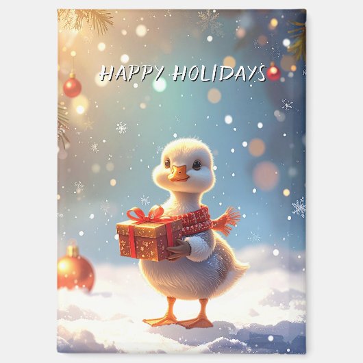 Petit Canard Magnet de Vacances (Recto)