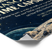 Petit capitaine espace anniversaire affiche capsul (Coin)