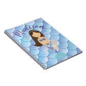 Petit carnet de sirène de brune faite sur commande (Côté Droit)