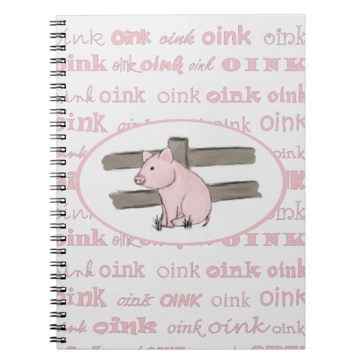 Petit carnet rose de porcelet (Devant)