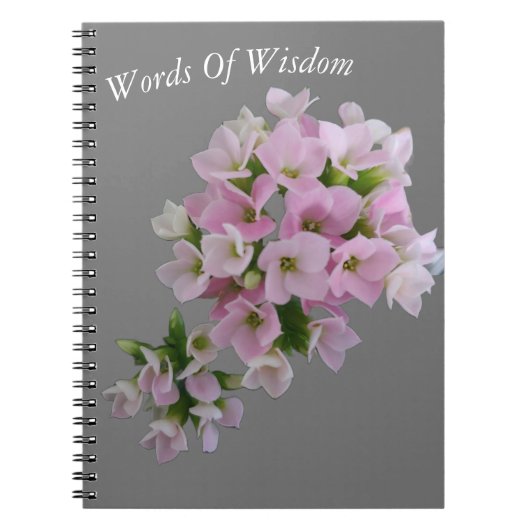Petit Carnet Spiral Floret Rose (Devant)