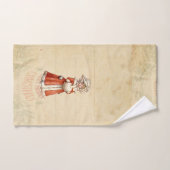 Petit Caroleur victorien Noël personnalisé (Serviette à main)