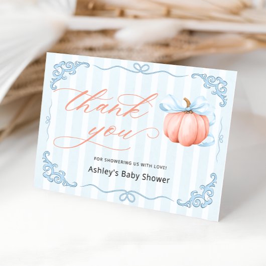 Petit Carte de remerciements de Baby shower Citrou
