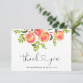 Petit carte de remerciements de pêche doux (Debout devant)