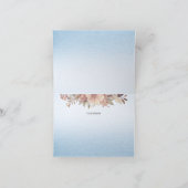 Petit Carte de remerciements de ruban bleu chick (Intérieur)