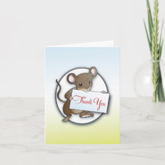Petit carte de remerciements de souris