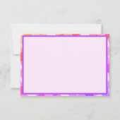 Petit Carte de remerciements Diagonal Rainbow (Devant)