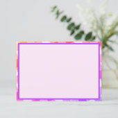 Petit Carte de remerciements Diagonal Rainbow (Debout devant)
