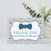 Petit Carte de remerciements Homme, Cravate Bow, B (Debout devant)