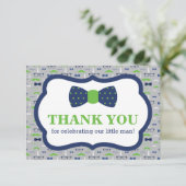 Petit Carte de remerciements Homme, Cravate Bow, B (Debout devant)