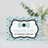 Petit Carte de remerciements Homme, Cravate Bow, B (Debout devant)