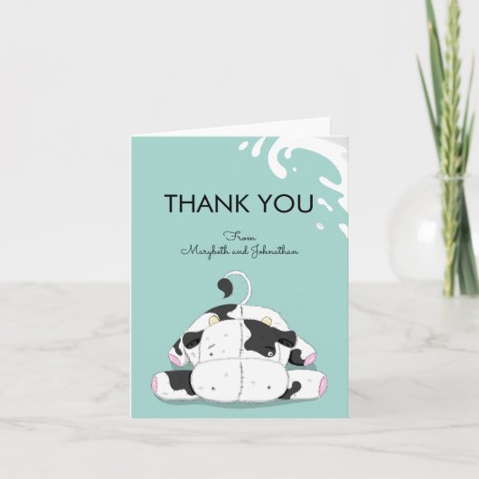 Petit carte de remerciements mignon de baby shower (Devant)