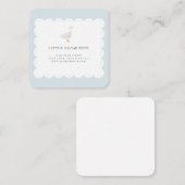 Petit Carte de visite à pétoncle tiré à la main (Devant / Derrière)