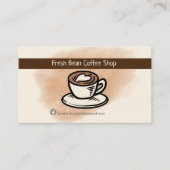 Petit Carte de visite de café personnalisé (Devant)