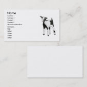 Petit carte de visite de chèvre de bébé (Devant / Derrière)