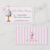 Petit carte de visite de Macaron de La (Devant / Derrière)