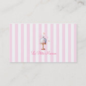 Petit carte de visite de Macaron de La (Dos)