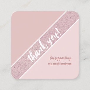 Petit Carte de visite de Merci rose doux