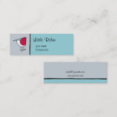 Petit Carte de visite gris de Robin (Devant / Derrière)