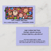 Petit carte de visite mignon de coutume de bébés (Devant / Derrière)