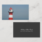 Petit carte photo de mer rayée blanche rouge de (Devant / Derrière)