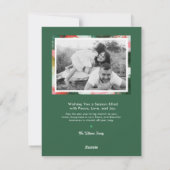 Petit Carte photo de Noël Abstrait (Dos)