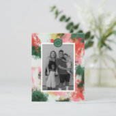 Petit Carte photo de Noël Abstrait (Debout devant)