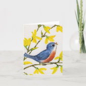 Petit carte pour notes doux d'oiseau (Devant)