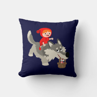 Petit chaperon rouge et Coussin loup