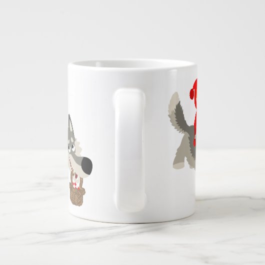 Petit chaperon rouge et le loup Jumbo Mug (Dos)