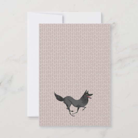 Petit chaperon rouge Invitation de fête d'annivers (Dos)