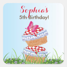 Petit Chaperon rouge Stickers Anniversaire