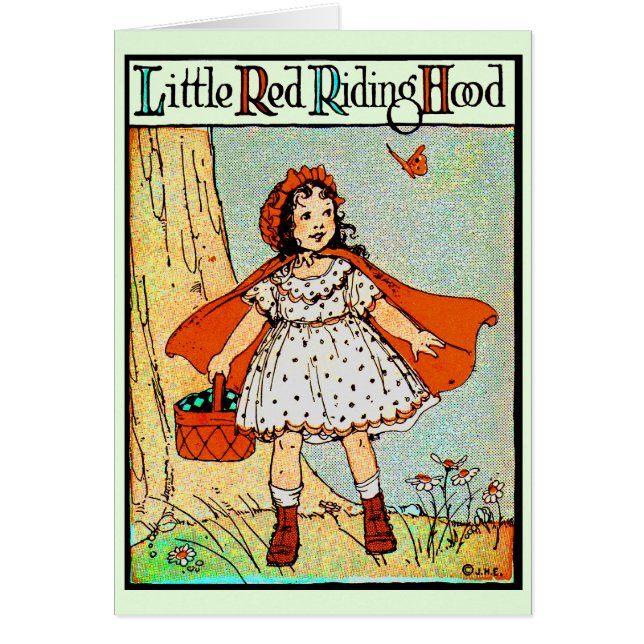 Petit Chaperon Rouge Vintage Mignon (Devant)