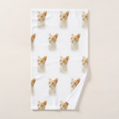 Petit Chat Blondie Se Demandant (Serviette à main)
