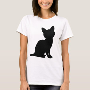 PETIT CHAT NOIR T-SHIRTS TEE - SHIRTS