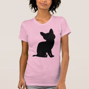 PETIT CHAT NOIR T-SHIRTS TEE - SHIRTS