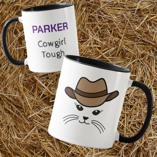Petit chat personnalisable Cowboy Mug