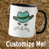 Petit chat personnalisable Cowboy Mug