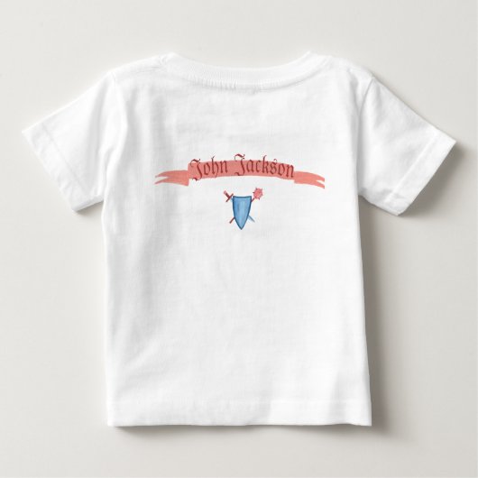 Petit chevalier mignon, t-shirt personnalisé (Dos)